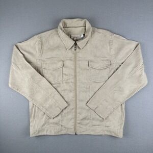 Monterey Bay Clothing Linen Blend Button Up Womens M Lightweight Jacket Full Zip